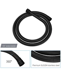 Busdays Shower System with Adjustable Slide Bar,12 Inch Wall Mounted Square Shower System with Rough-in Valve,Matte black