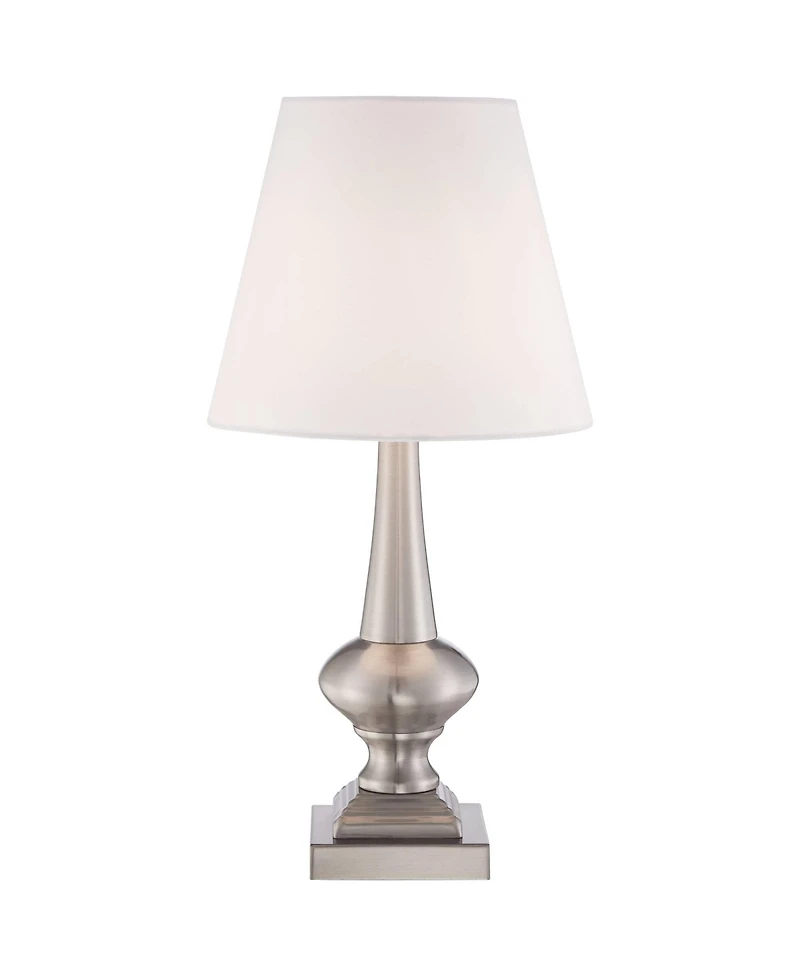 360 Lighting Modern Desk Table Lamp 19" High Brushed Steel