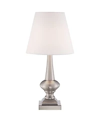 360 Lighting Modern Desk Table Lamp 19" High Brushed Steel