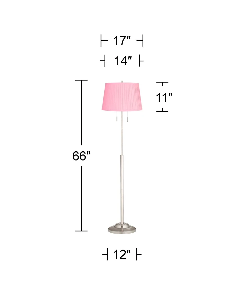 360 Lighting Abba Modern 66" Tall Standing Floor Lamp Pole Pull Chain