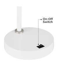 360 Lighting Chase 23" High Small Modern Desk Lamps Set of 2 Usb Port Metal Home Office Living Room Charging Bedroom Bedside