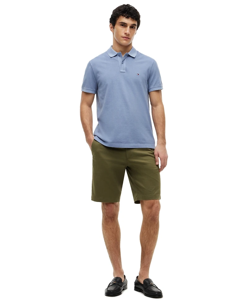 Tommy Hilfiger Men's Short Sleeve Garment-Dyed Polo Shirt