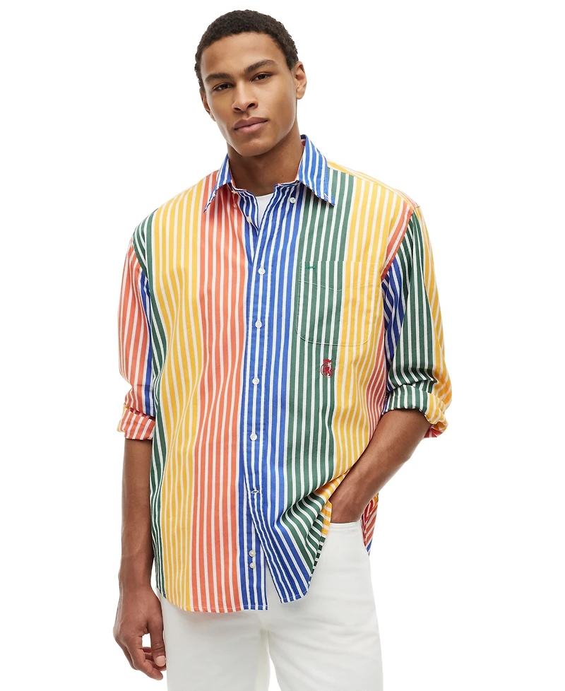 Tommy Hilfiger Men's Prep Icon Stripe Relaxed-Fit Shirt