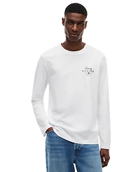 Tommy Hilfiger Men's Script Stack Logo Regular-Fit T-Shirt