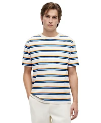 Tommy Hilfiger Men's Yarn-Dyed Multi-Stripe Relaxed-Fit T-Shirt