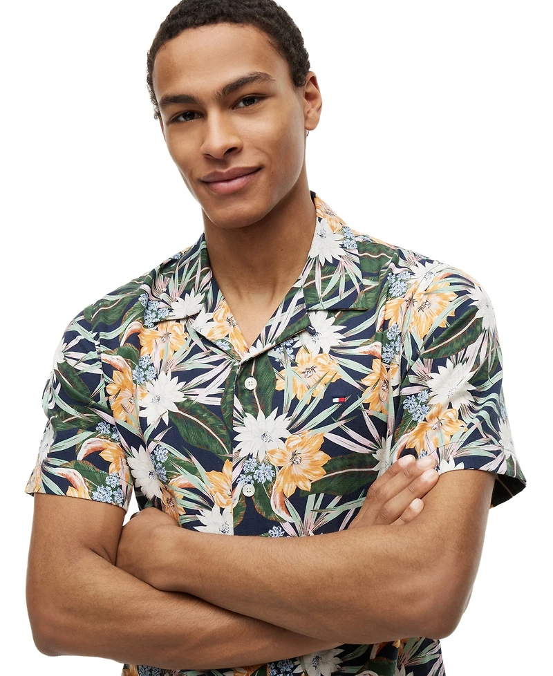 Tommy Hilfiger Men's Floral Short-Sleeve Shirt