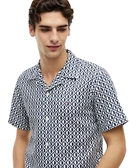 Tommy Hilfiger Men's All-Over Print Regular-Fit Shirt