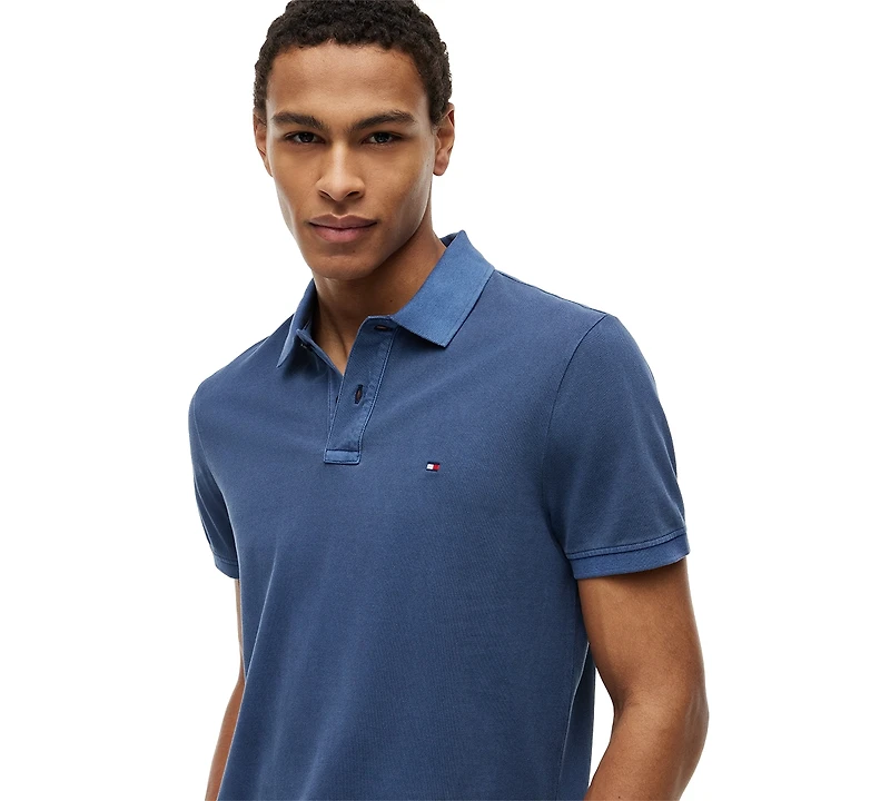 Tommy Hilfiger Men's Short Sleeve Garment-Dyed Polo Shirt