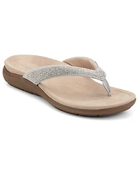 Easy Spirit Women's Wendi Embellished Thong Slip-On Sandals