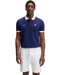 Boss by Hugo Men's Paddy Usa Country Flag Trim Polo Shirt