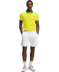 Boss by Hugo Men's Paddy Brazil Country Flag Trim Polo Shirt