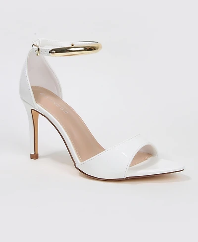 Berness Women's Hunter Stiletto Sandals with Gold-Tone Metal Accent