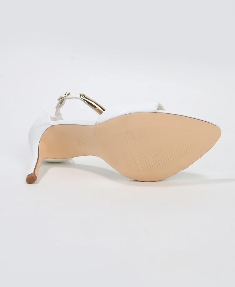 Berness Women's Hunter Stiletto Sandals with Gold-Tone Metal Accent