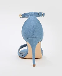 Berness Women's Hunter Stiletto Sandals with Gold-Tone Metal Accent