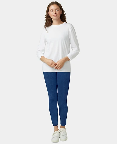 Hue Classic Stretch Denim Leggings, Regular & Plus Sizes