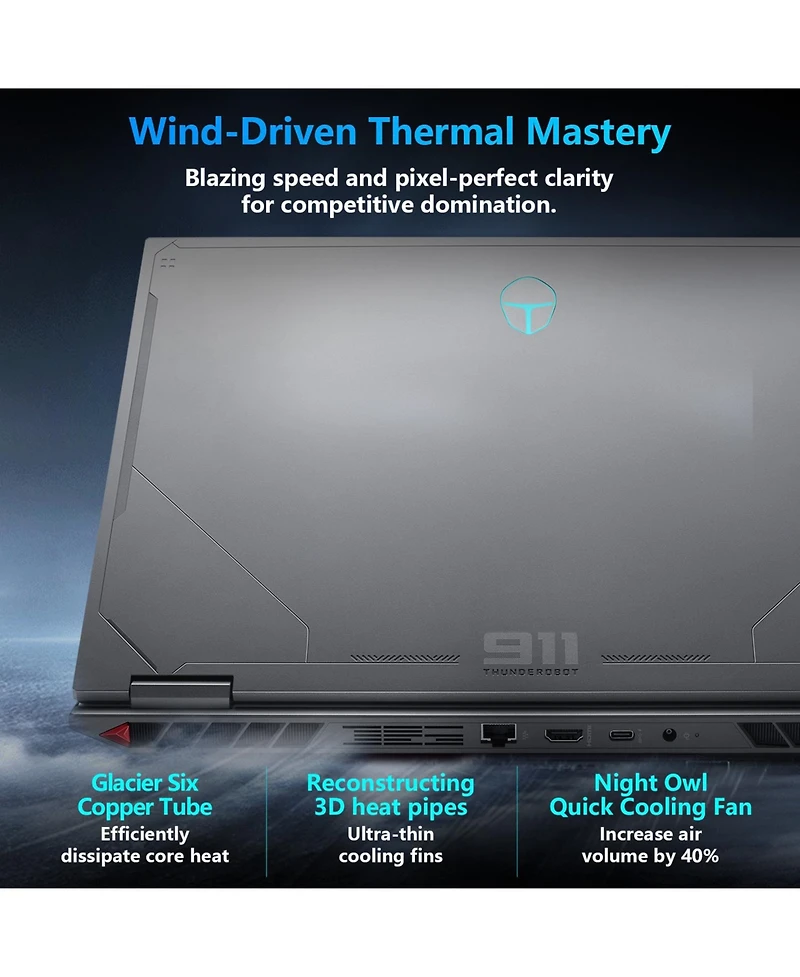 Thunderobot Radiant 16 16" Traditional Laptop Intel Core i7 16GB Ram Nvidia GeForce Rtx 5060 1TB Ssd Storage Windows 11 Home 300Hz - Black