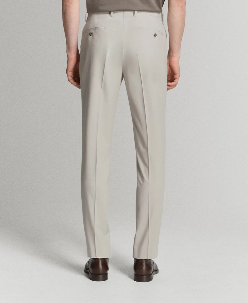 Mango Men's Stretch Fabric Super Slim-Fit Suit Pants