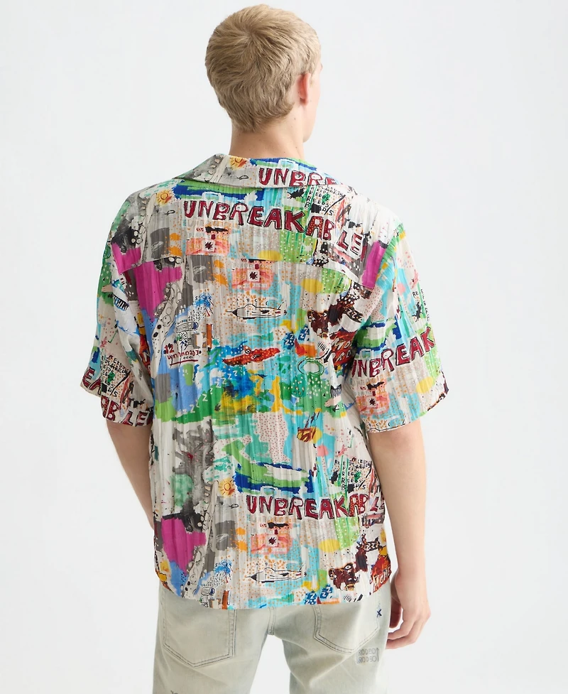 Scotch & Soda Men's Regular-Fit Printed Shirt