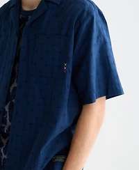 Scotch & Soda Men's Embroidered Short-Sleeve Shirt