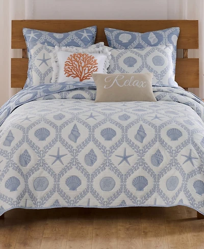 Greenland Home Fashions Laguna Reversible 3-Pc. Coverlet Set, King/California King