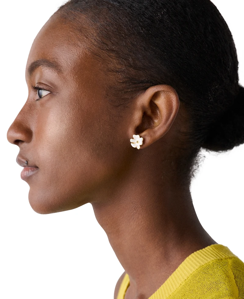 kate spade new york Cubic Zirconia Golden Bloom Flower Stud Earrings
