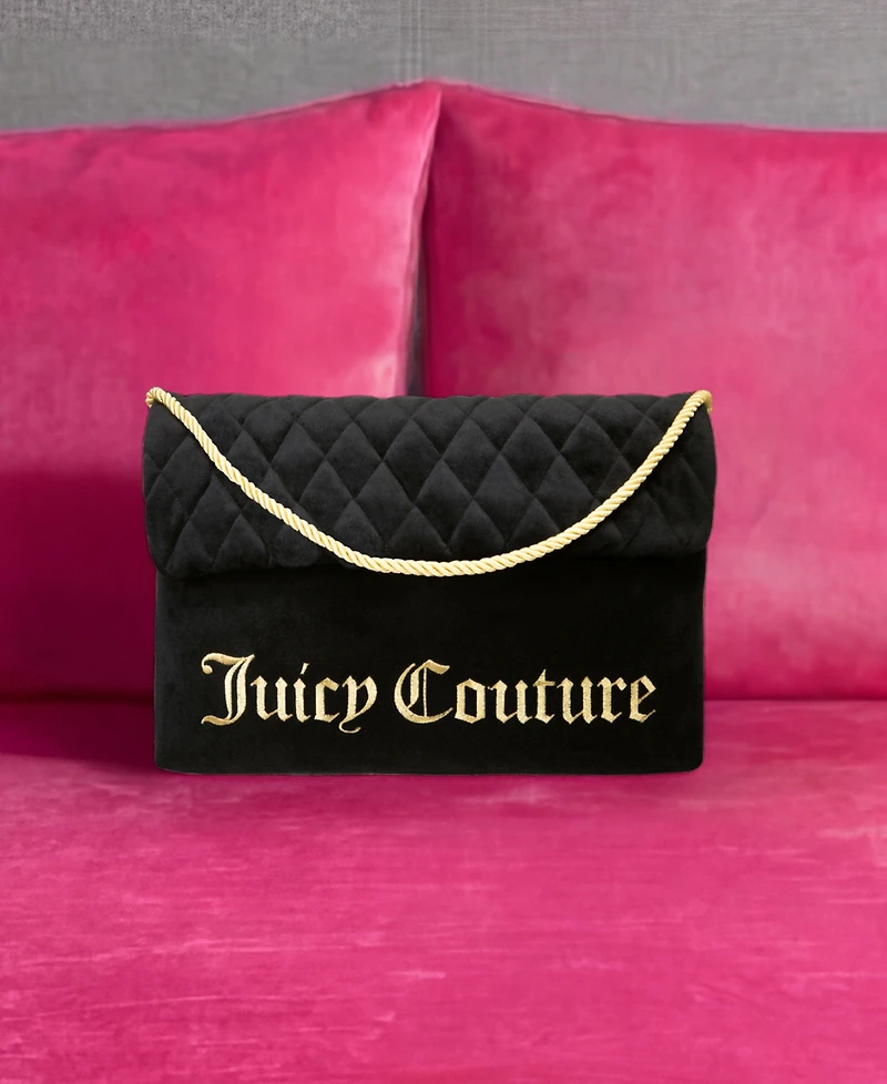 Juicy Couture Purse Shaped Decorative Pillow, 10" x 16"