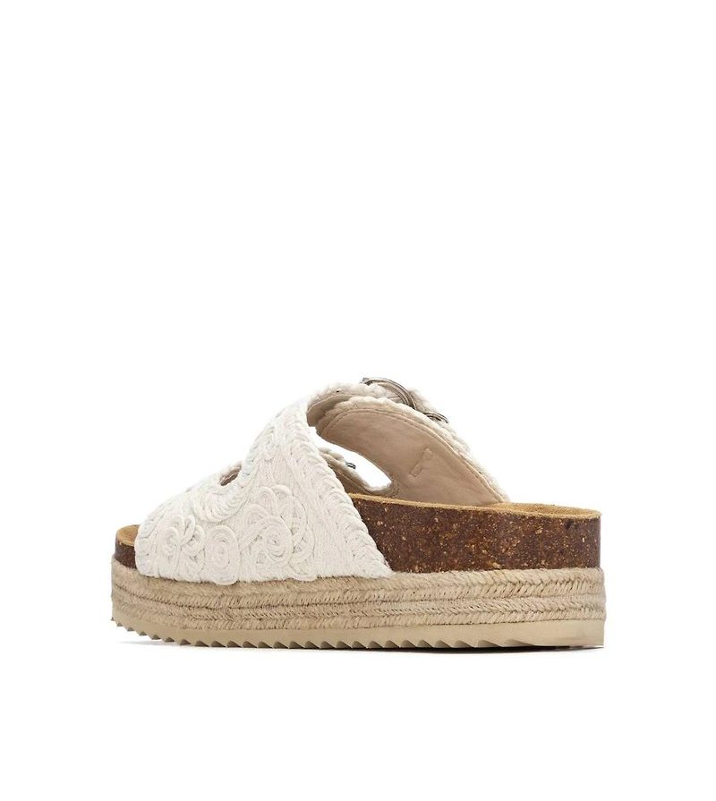 Xti Women's Refresh Collection Double Strap Buckle Flat Sandals