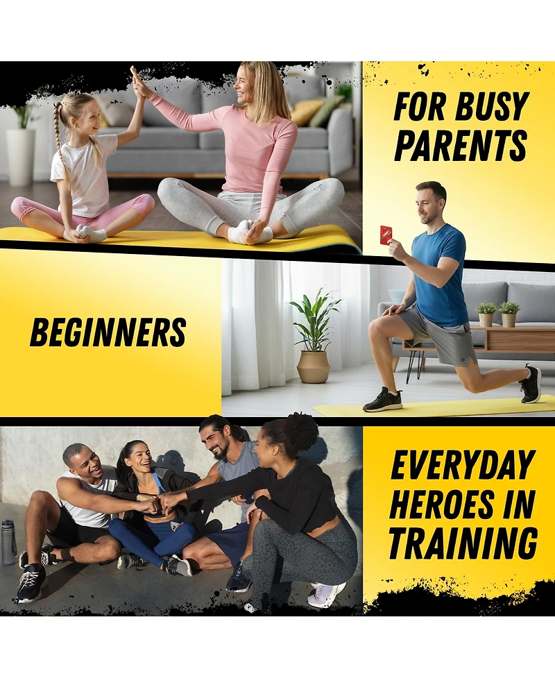 Quokka Fast Fit Mode Workout Cards — 120 Tear Resistant Hiit Fitness Deck