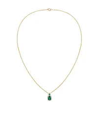 Macy's Amethyst (1-3/8 ct. t.w.) & Lab Grown White Sapphire (1/5 Pendant Necklace 14k Gold Over Sterling Silver (Also Available