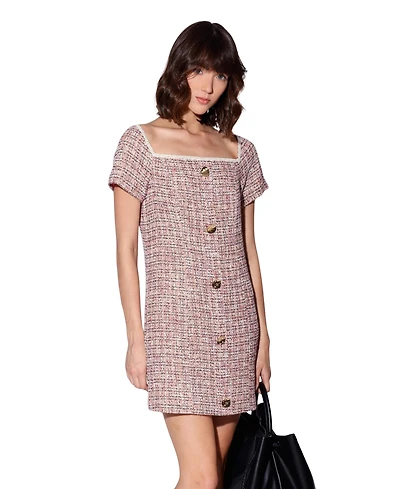 Walter Baker Women's Hayden Tweed Shift Mini Dress