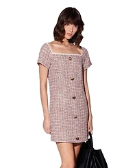 Walter Baker Women's Hayden Tweed Shift Mini Dress