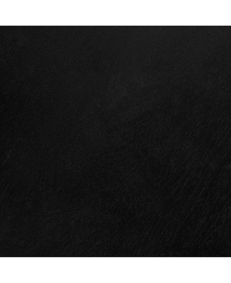 Storied Home 23" Wood Round Table with 2-Cane Shelves