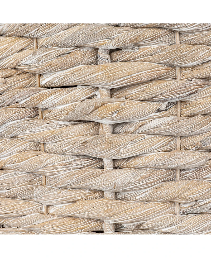 Storied Home 18" Water Hyacinth Hand-Woven Table