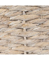 Storied Home 18" Water Hyacinth Hand-Woven Table