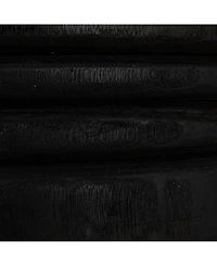 Storied Home 14" Paulownia Wood Carved Stool