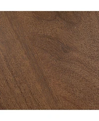 Storied Home 30" Mango Wood Round Bulbed Pedestal Coffee Table