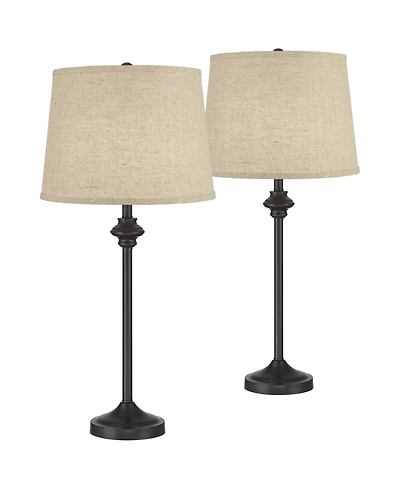 360 Lighting Lynn Modern Industrial Buffet Table Lamps for Bedroom Living Room Bedside