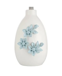 360 Lighting Novalis 24" High Flower Ceramic Table Lamp Set of 2