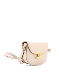 Pre-Owned Celine Triomphe Besace Clea Flap Bag Leather