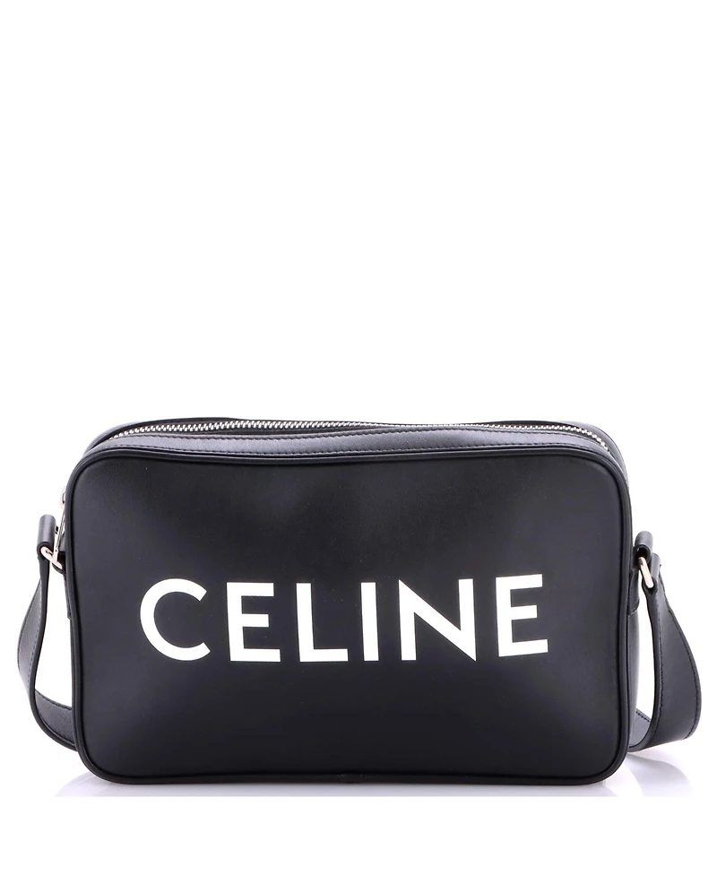 Pre-Owned Celine Small Logo Messenger Bag Leather