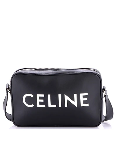 Pre-Owned Celine Small Logo Messenger Bag Leather