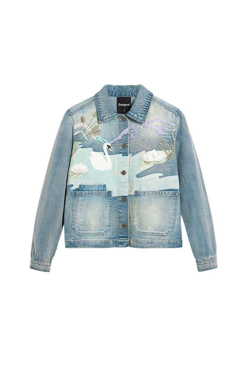Desigual Women's Denim Patch Jacket