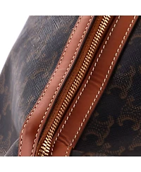 Pre-Owned Celine Large Voyage Duffle Bag Triomphe Coated Canvas