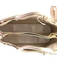 Pre-Owned Prada Medium Double Buckle Belt Tote Bag Leather