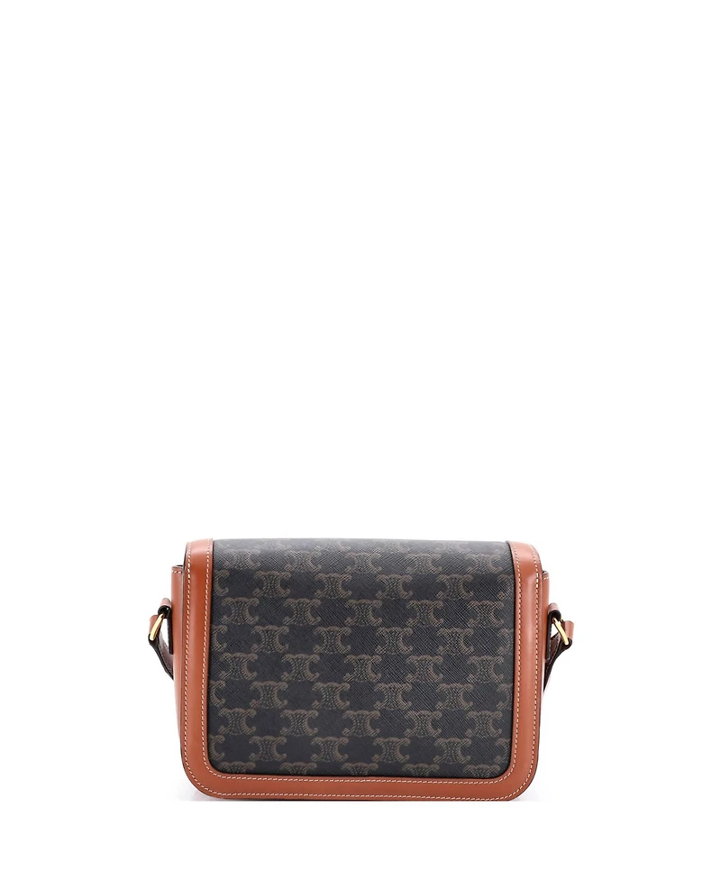 Pre-Owned Celine Medium Triomphe Shoulder Bag Triomphe Coated Canvas