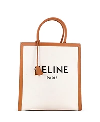 Pre-Owned Celine Large Vertical Cabas Tote Canvas with Leather