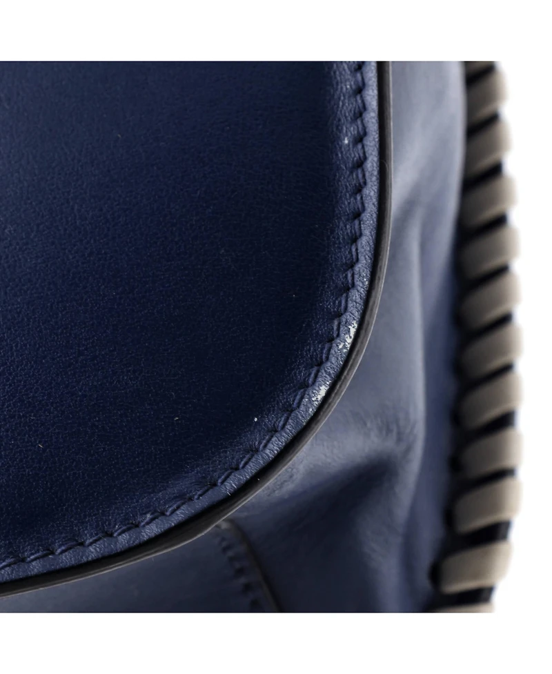 Pre-Owned Prada Small Cahier Crossbody Bag Embellished Denim and Leather