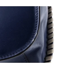 Pre-Owned Prada Small Cahier Crossbody Bag Embellished Denim and Leather