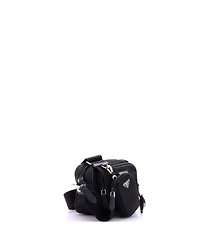 Pre-Owned Prada Mini Re-Edition 2005 Camera Bag Tessuto with Saffiano Leather