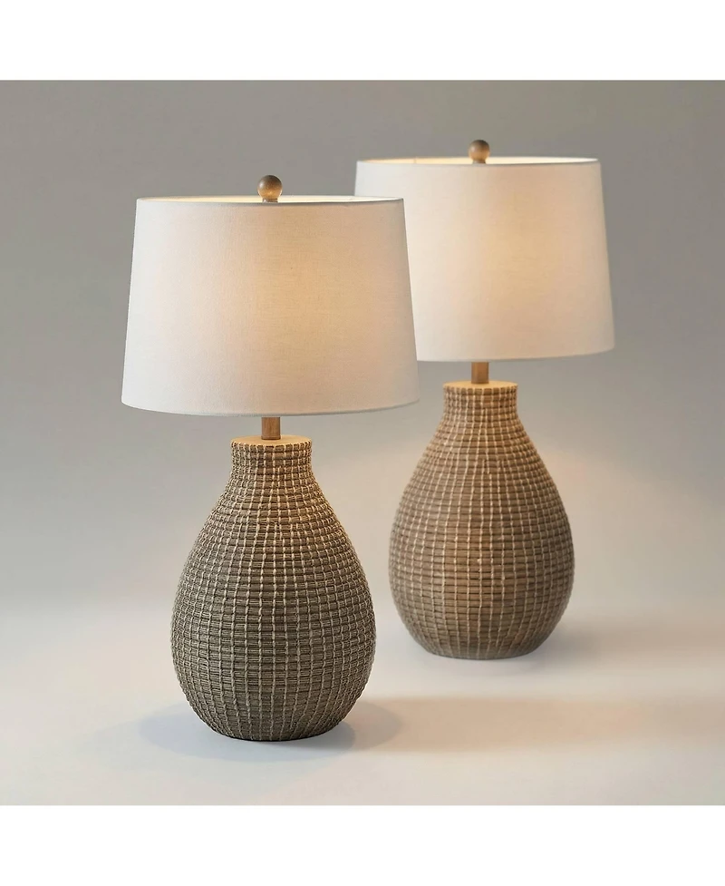 360 Lighting Adelyn 28" High Gourd Table Lamp Set of 2